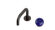 Foundry One Handle Deck Mount Squaretop Lavatory Faucet with Pebble Ceramic Knob Handle in Antique Bronze