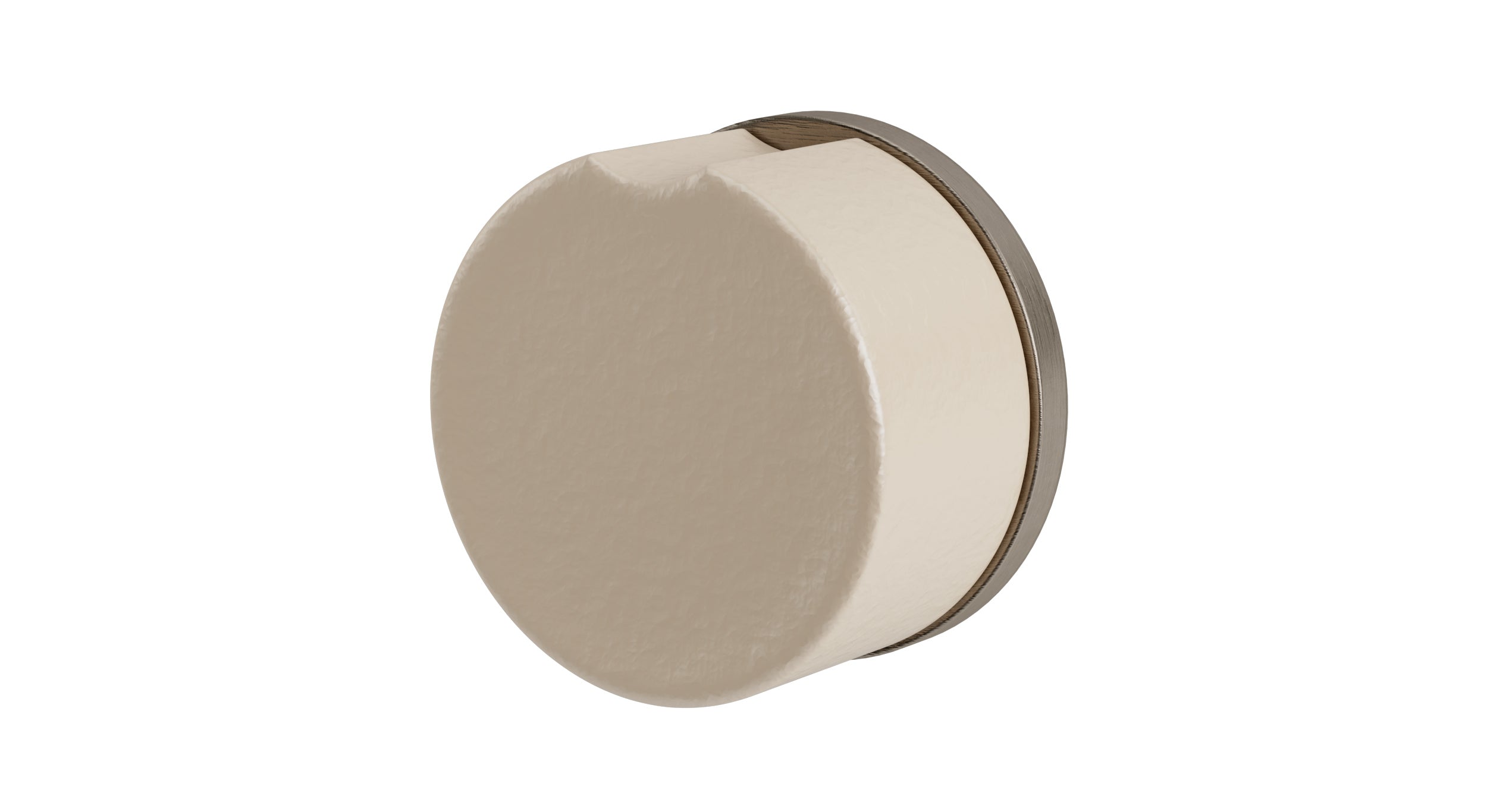 Foundry One Handle Wall Mount Diverter/Volume Control Shower Trim with Groove Ceramic Knob Handle in Antique Nickel