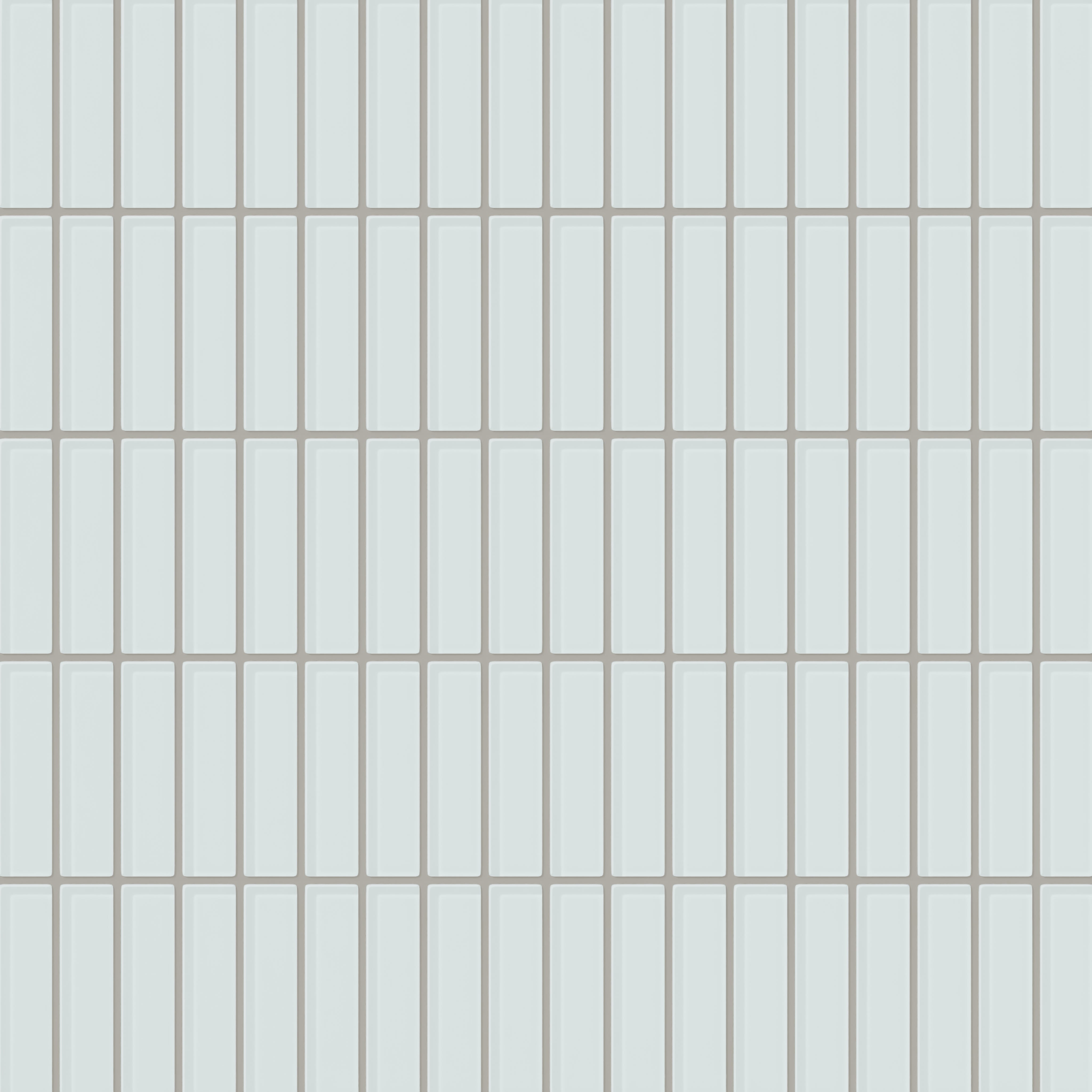 1x4 Straight Set Sheeted Glass Mosaic Tile in Warbler Gloss