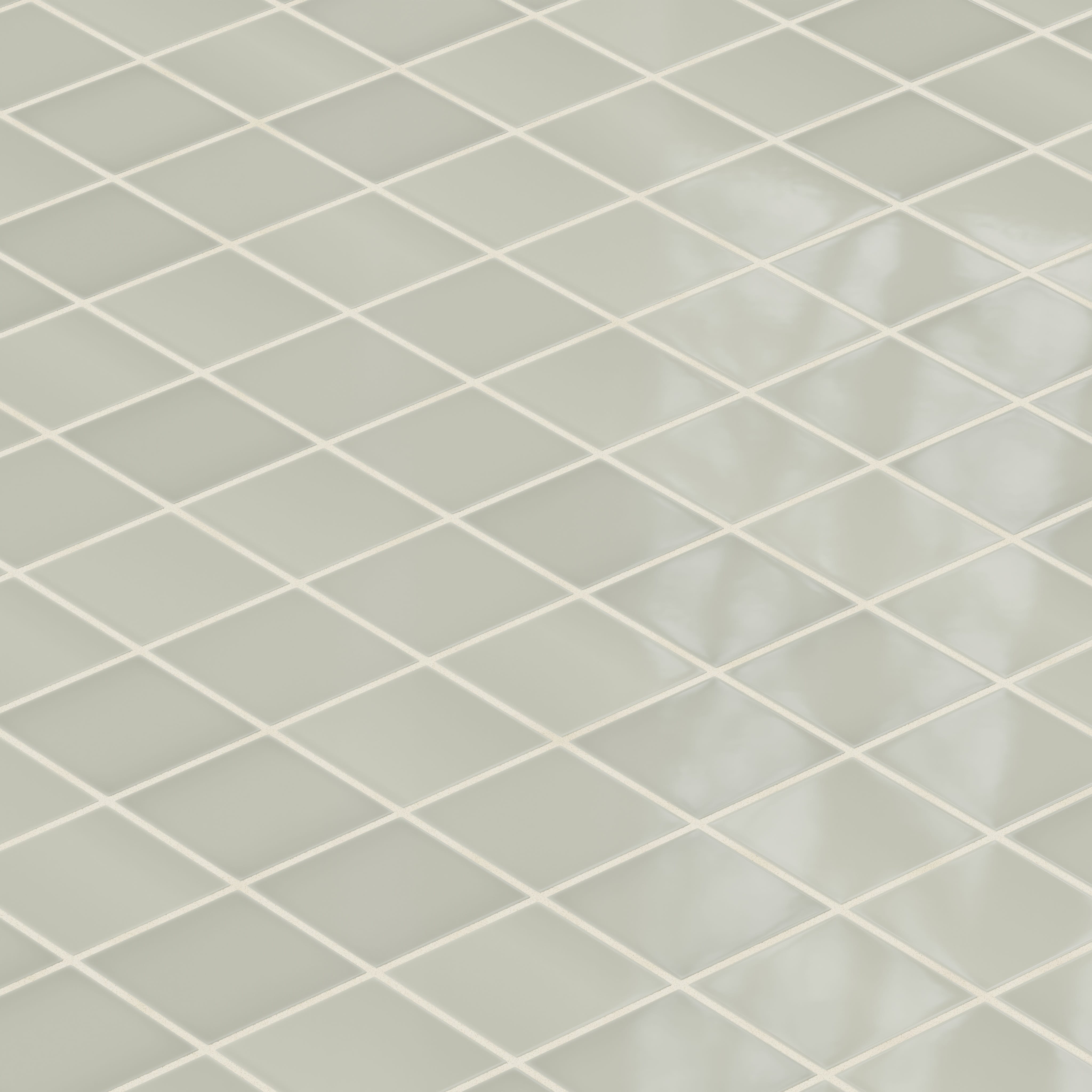 Quick Ship 3x3 Straight Set Sheeted Natural Press Ceramic Mosaic Tile in Manzanita Gloss