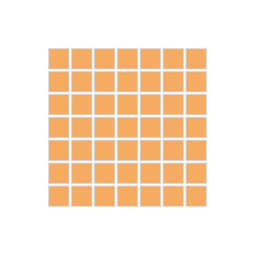 1x1 Straight Set Sheeted Original Ceramic Mosaic Tile in Koi Matte