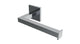 Flatiron Square Single Post Paper Holder in Polished Chrome