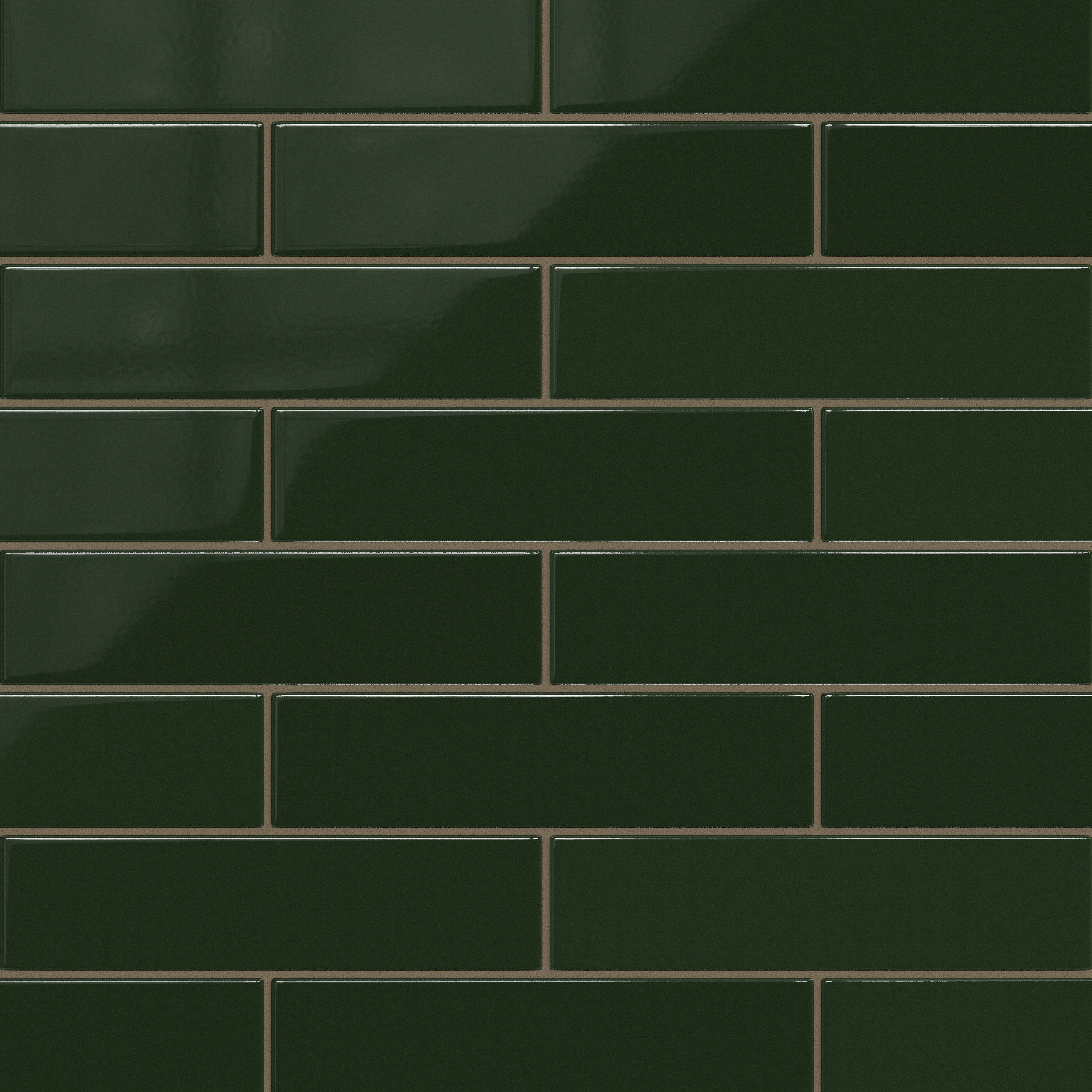 3x12 Original Ceramic Tile in Hunter Green Gloss