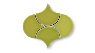 Ogee Drop Original Ceramic Tile in Palm Tree Gloss