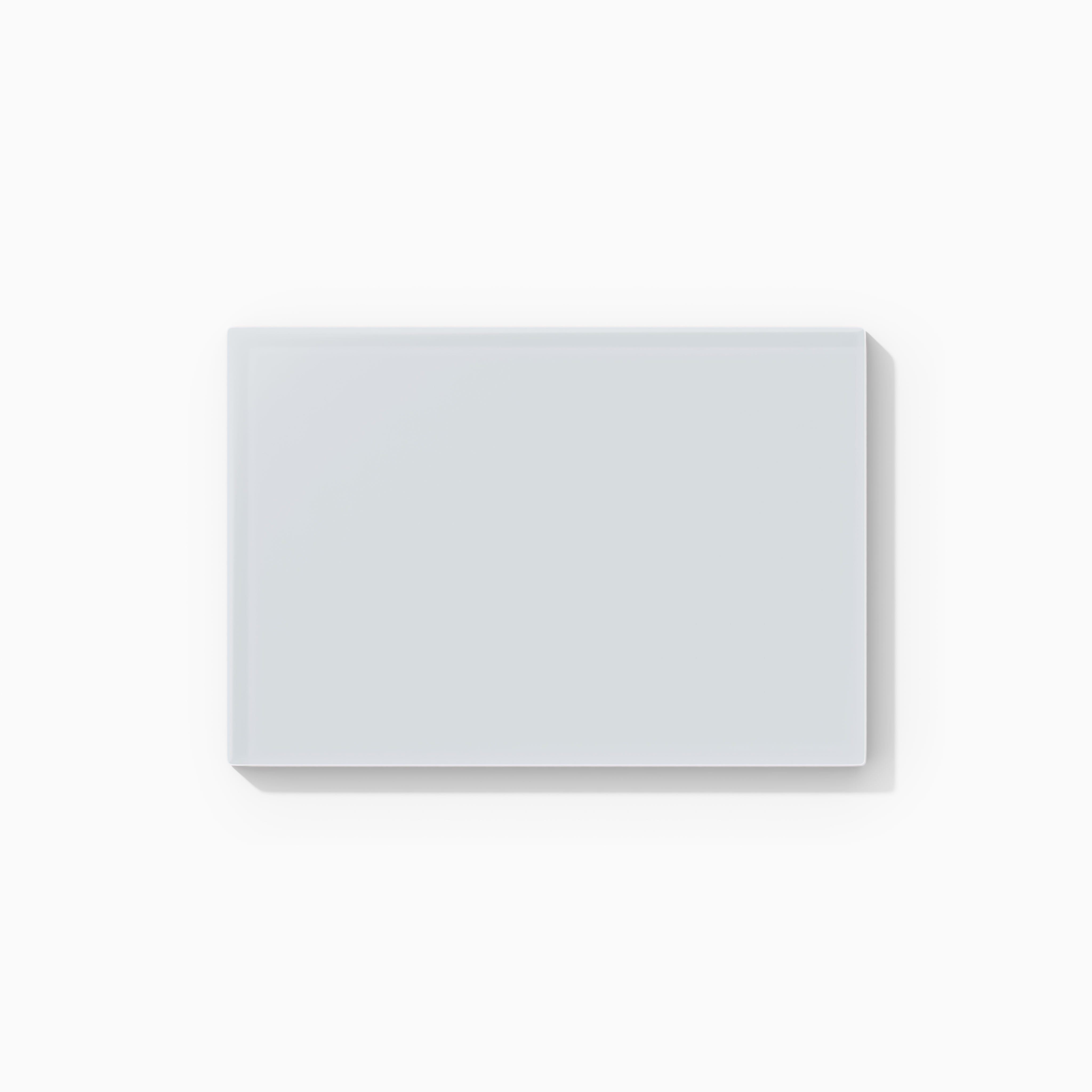 4x6 Glass Tile in Snowy Owl Matte