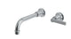 Emerson One Handle Wall Mount 8.25" Lavatory Faucet with Classic Lever Handle in Satin Chrome