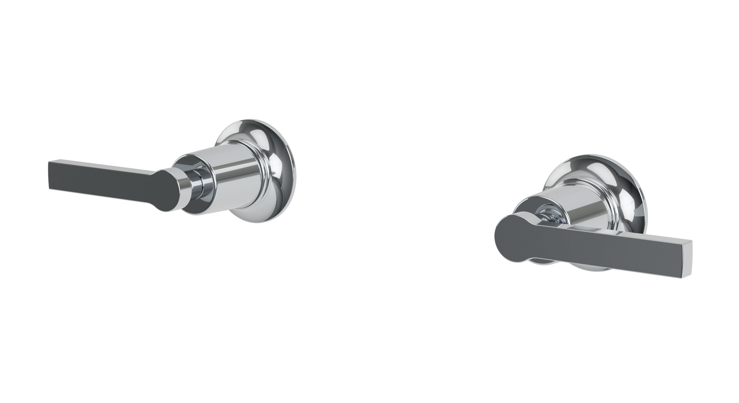 Emerson Two Handle Wall Mount Bath Trim with Classic Lever Handles