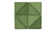 6" Triangle Original Ceramic Tile in Kelp Gloss