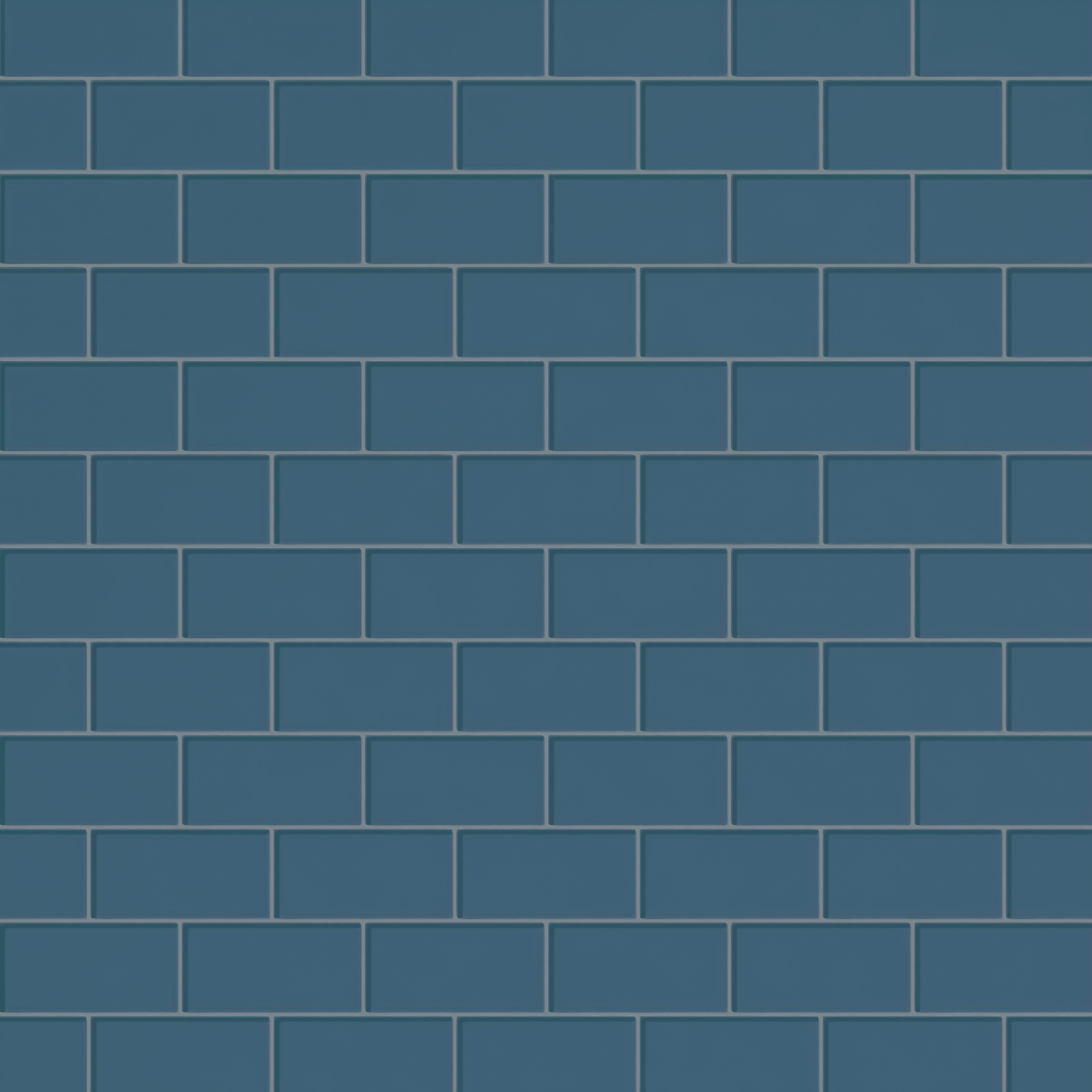 3x6 Glass Tile in Blue Jay Gloss