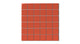2x2 Straight Set Sheeted Natural Press Ceramic Mosaic Tile in Vermillion Gloss