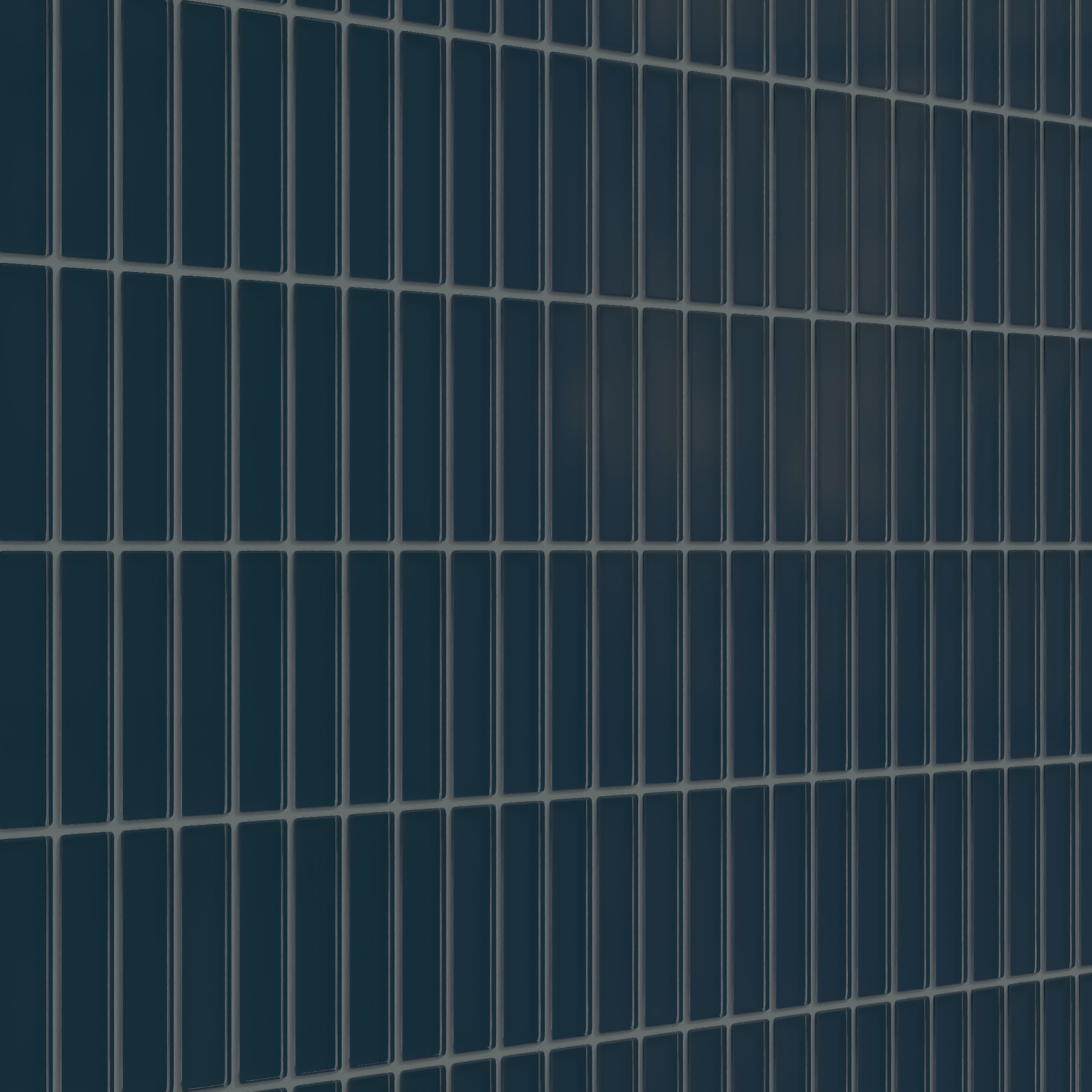 1x4 Straight Set Sheeted Glass Mosaic Tile in Grackle Matte