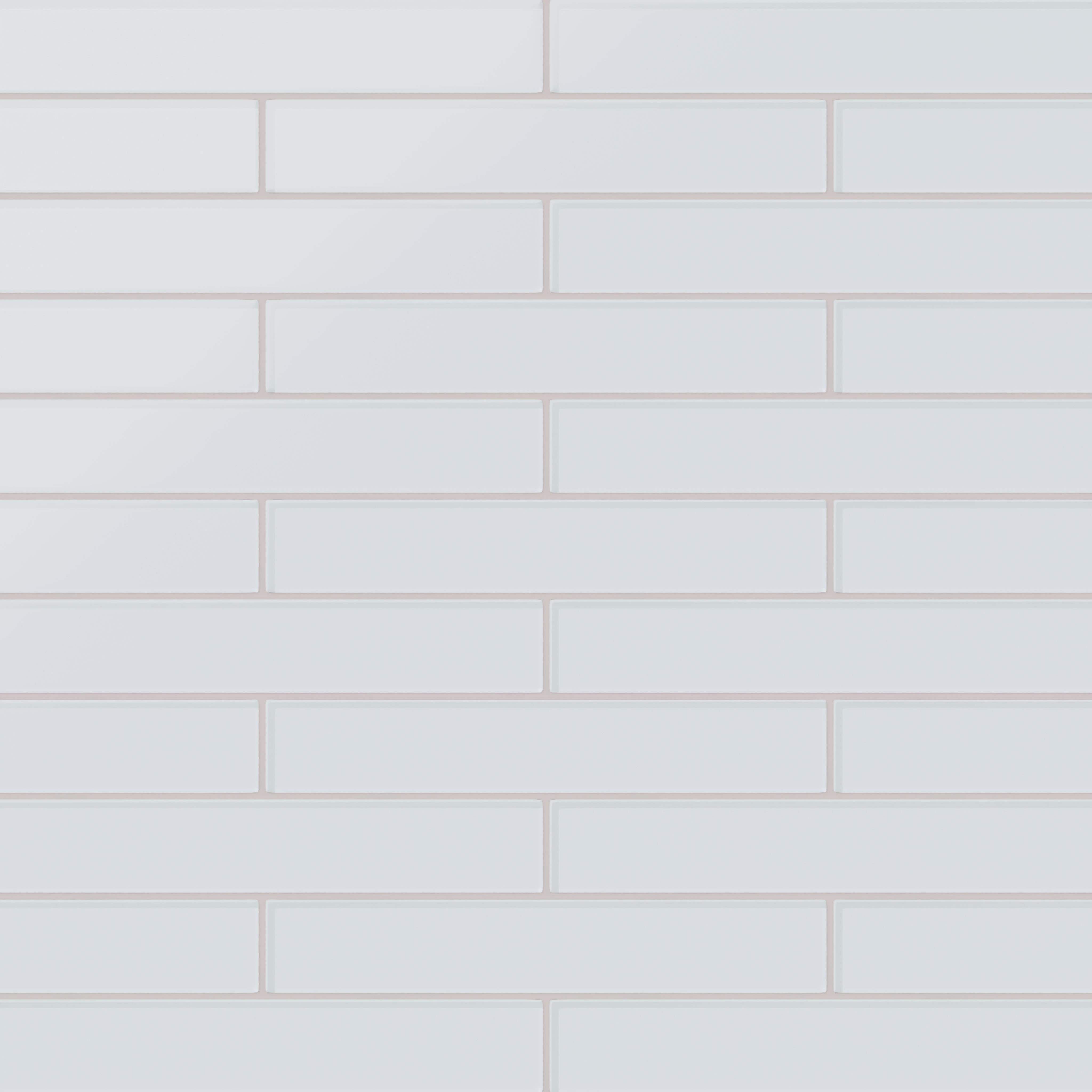 2x12 Glass Tile in Snowy Owl Matte