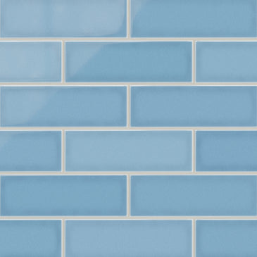 4x12 Original Ceramic Tile in Caribbean Sea Gloss
