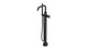 Contour One Handle Floor Mount Squaretop Bath Trim with Hand Shower and Soft Cross Handle in Matte Black
