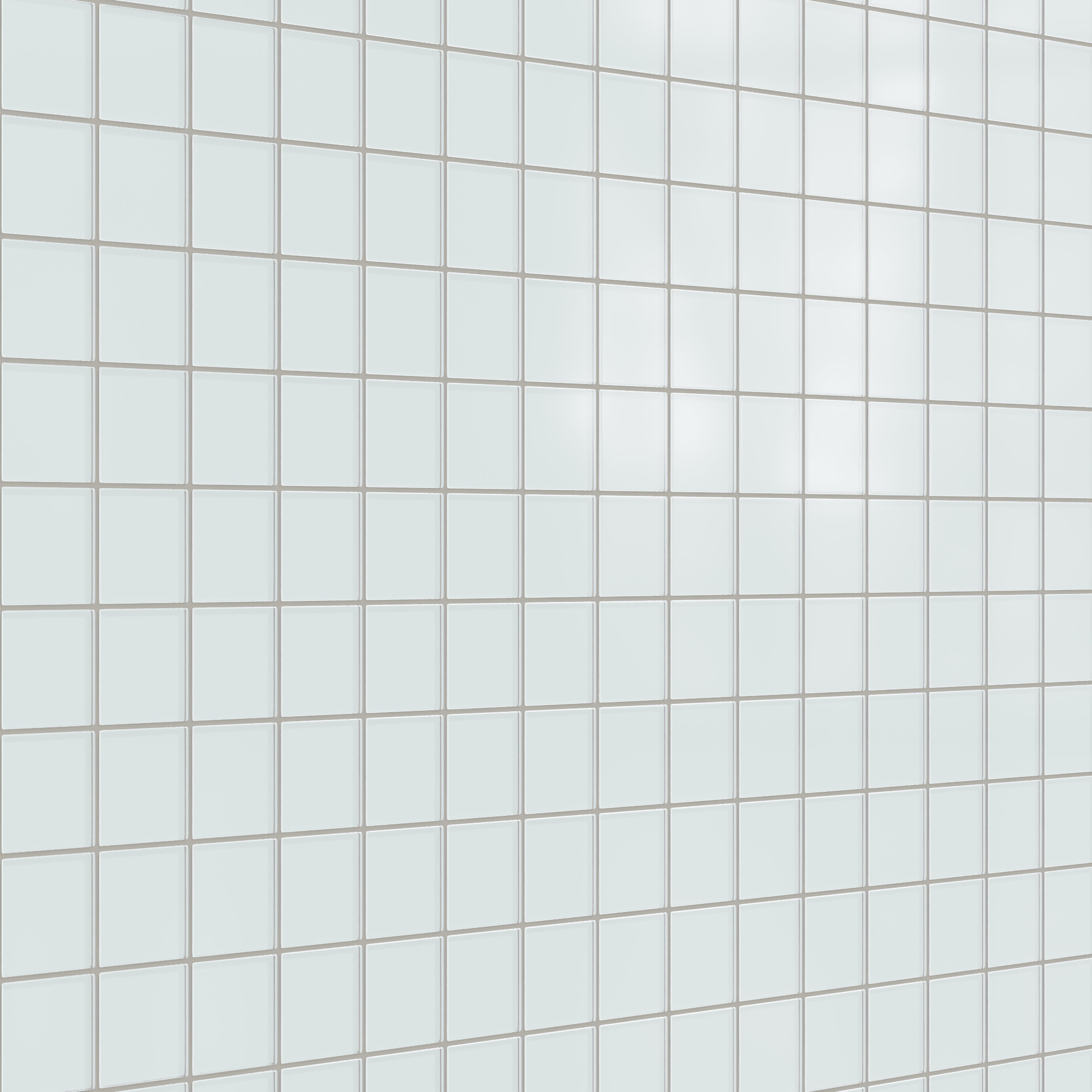 3x3 Straight Set Sheeted Glass Mosaic Tile in Warbler Matte