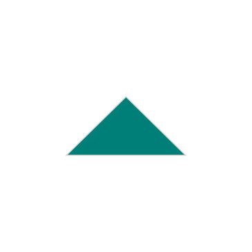 4" Triangle Original Ceramic Tile in Bora Bora Matte