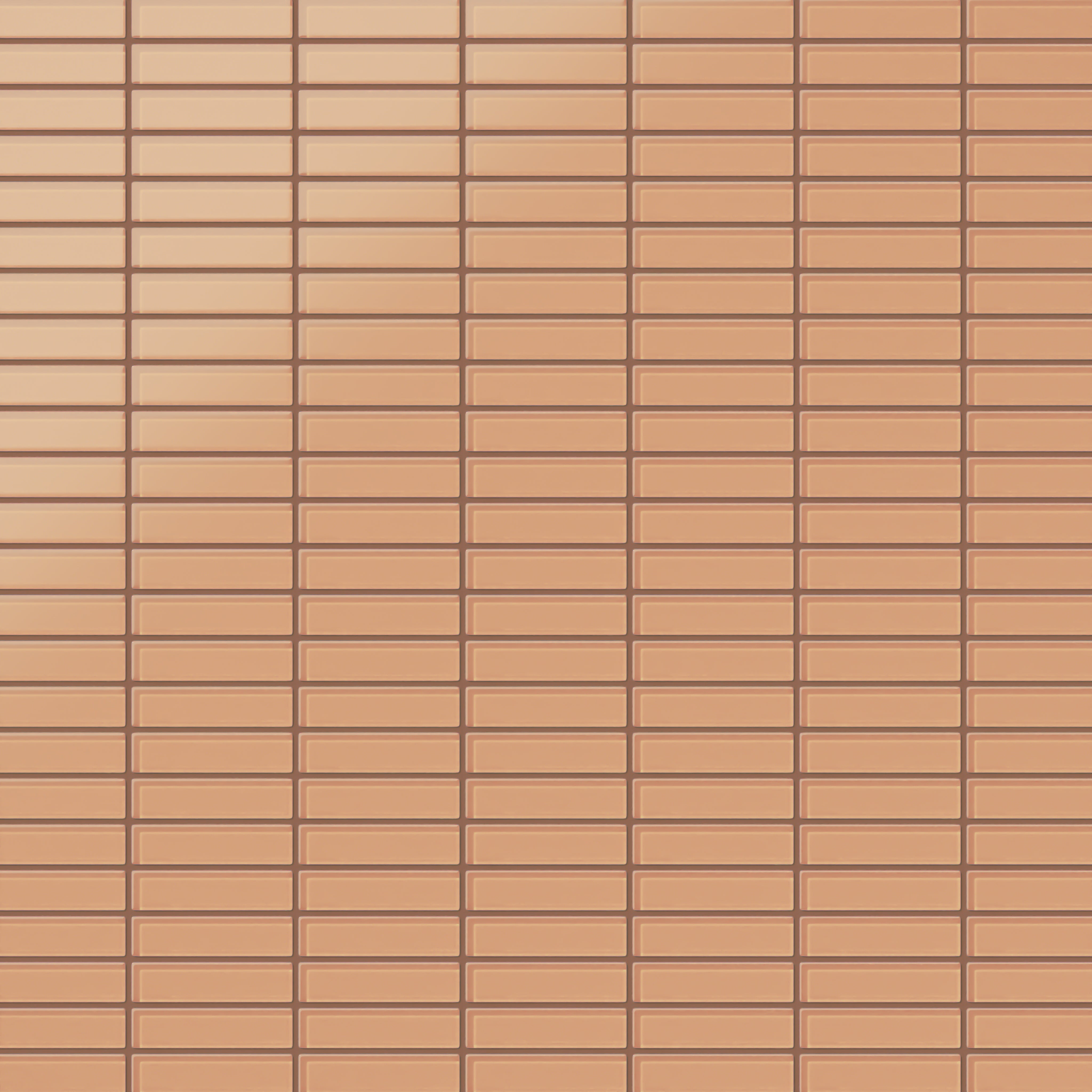 1x4 Straight Set Sheeted Glass Mosaic Tile in Carolina Wren Matte