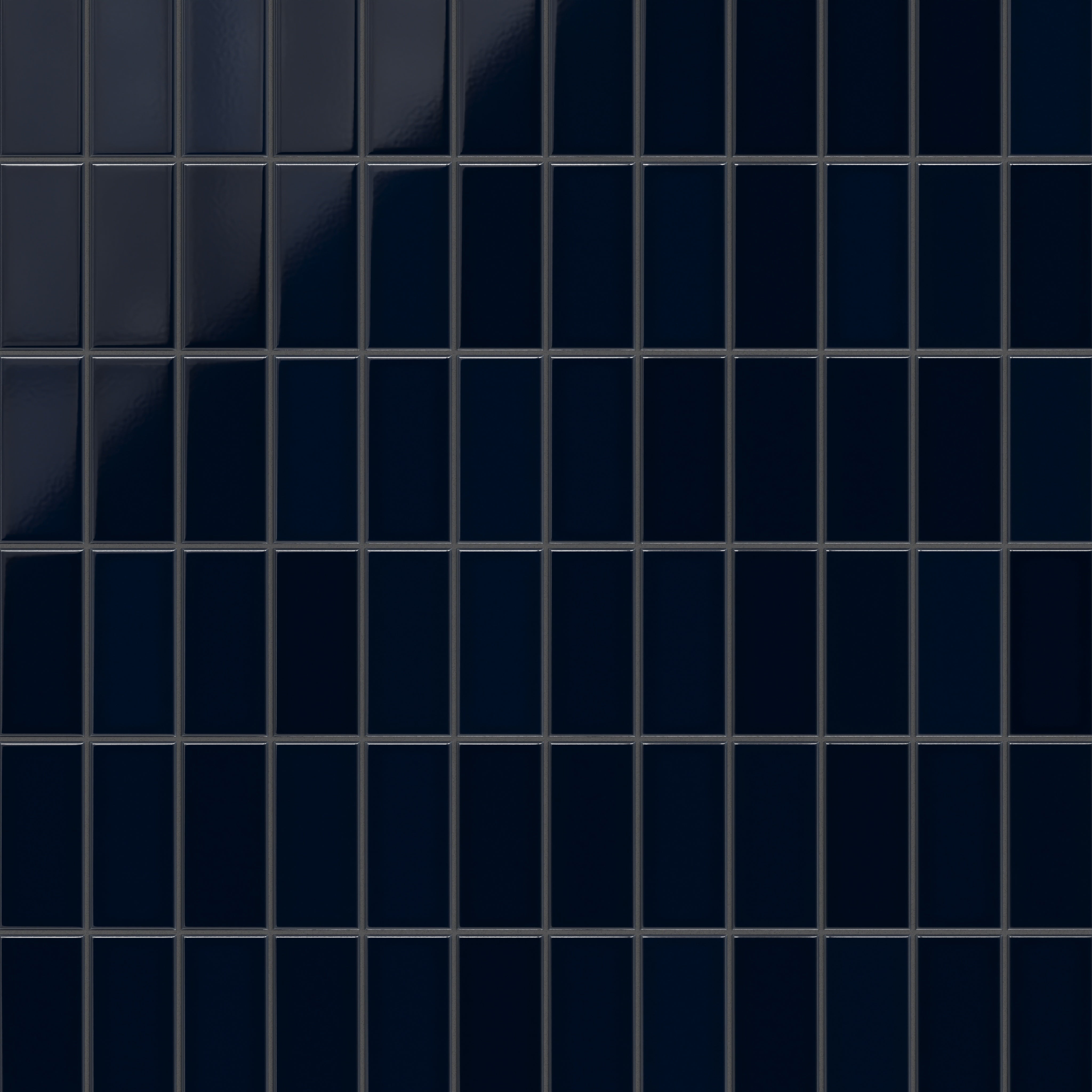 3x6 Original Ceramic Tile in Navy Blue Gloss