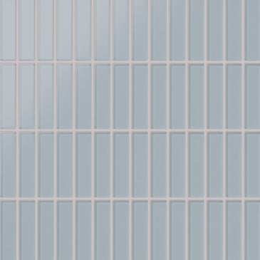 1x4 Straight Set Sheeted Glass Mosaic Tile in Pinyon Jay Matte