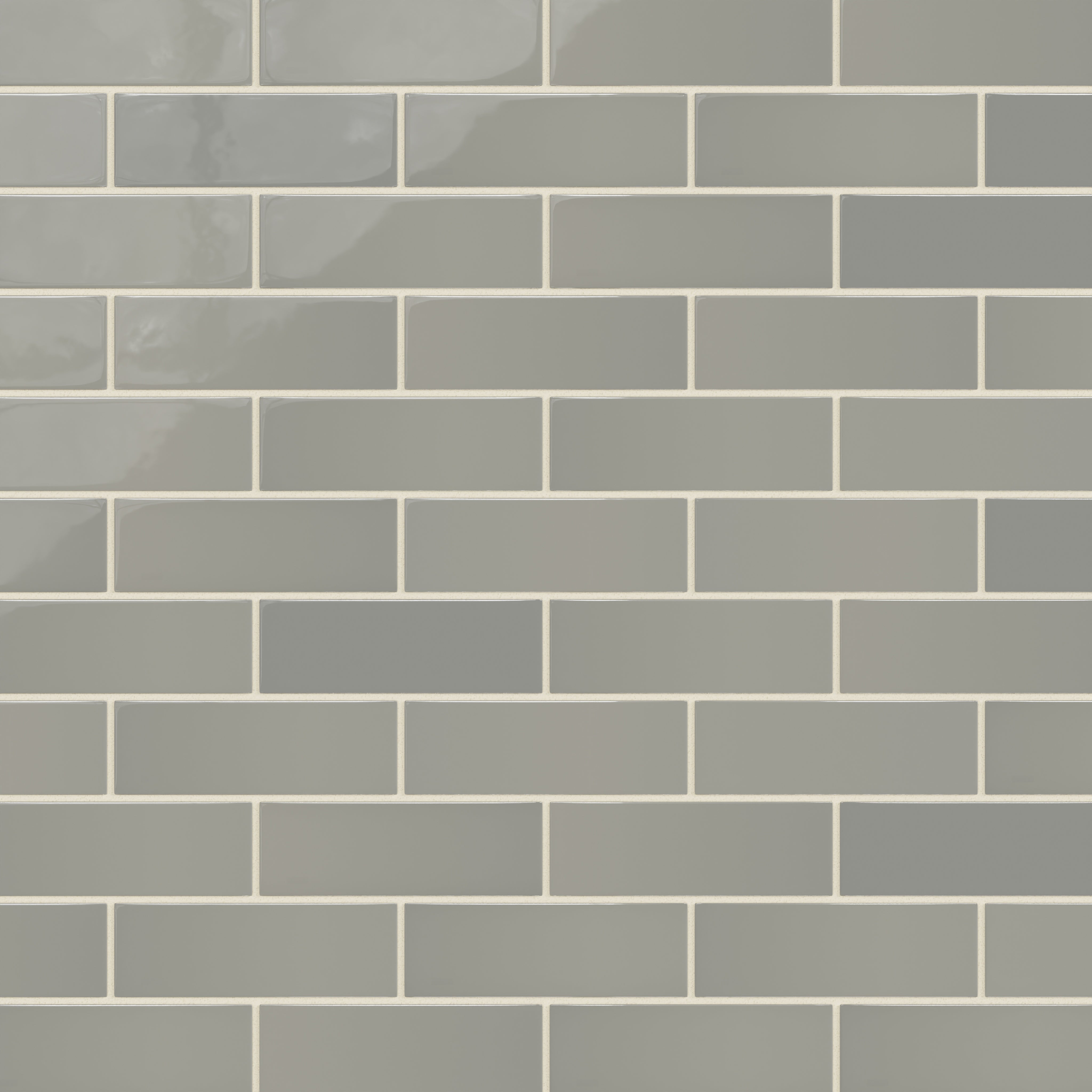 2x6 Natural Press Ceramic Tile in Puget Sound Gloss