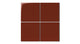 6x6 Natural Press Ceramic Tile in Carmine Gloss