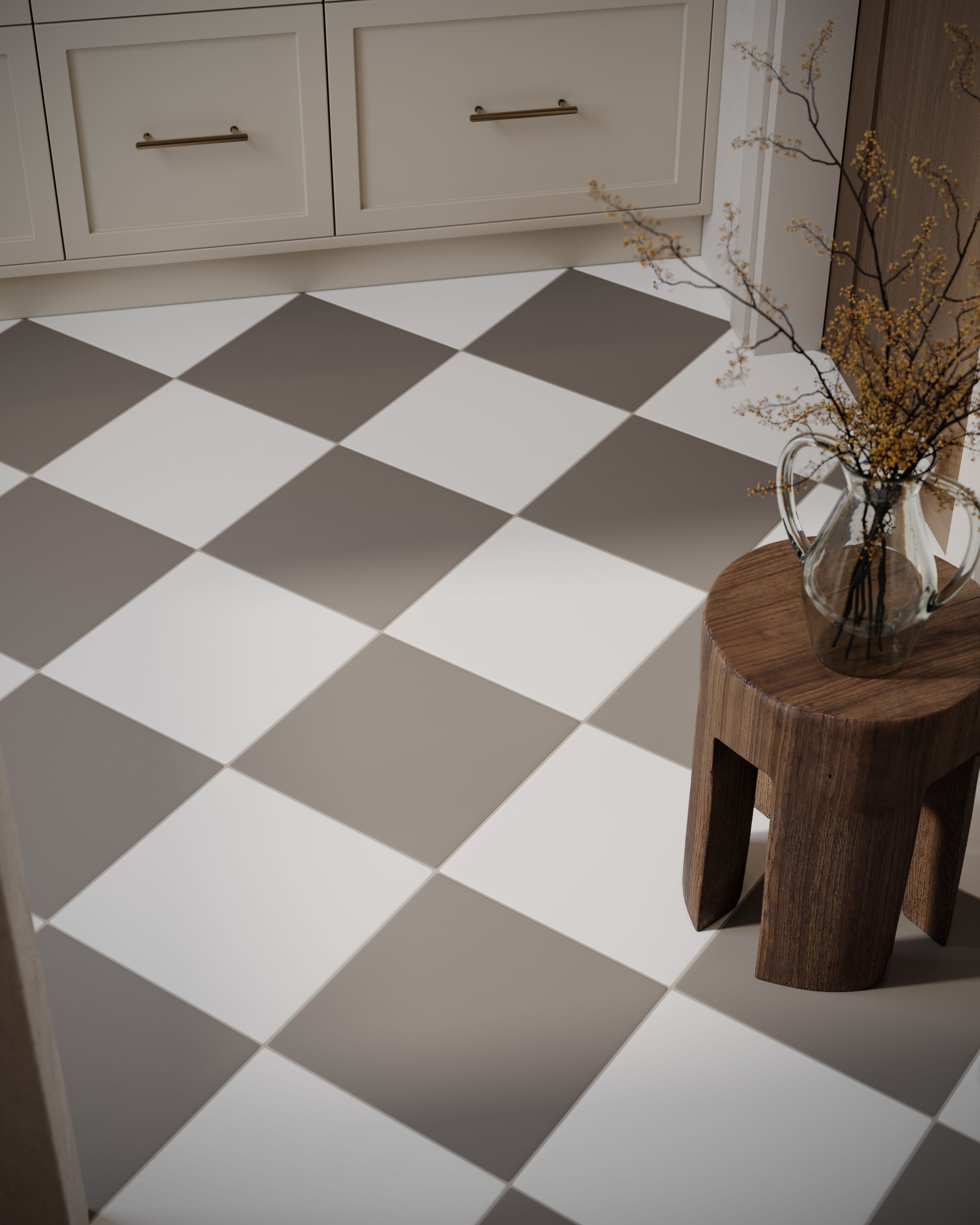 12x12 Natural Press Ceramic Tile in Salt Creek and Timberline
