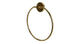 Flatiron Towel Ring in Polished Brass