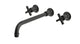 Emerson One Handle Wall Mount 12" Lavatory Faucet with Classic Cross Handle in Oil Rubbed Bronze