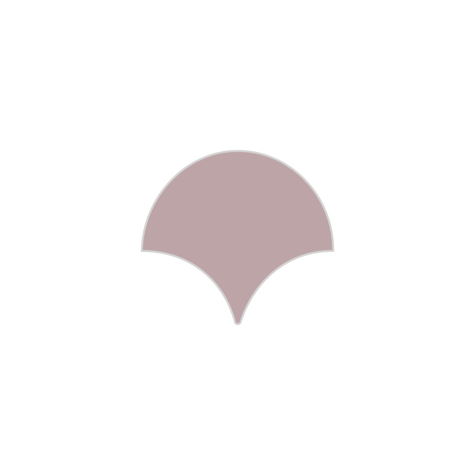 Painted Sky Ogee Drop Matte Original Ceramic Tile