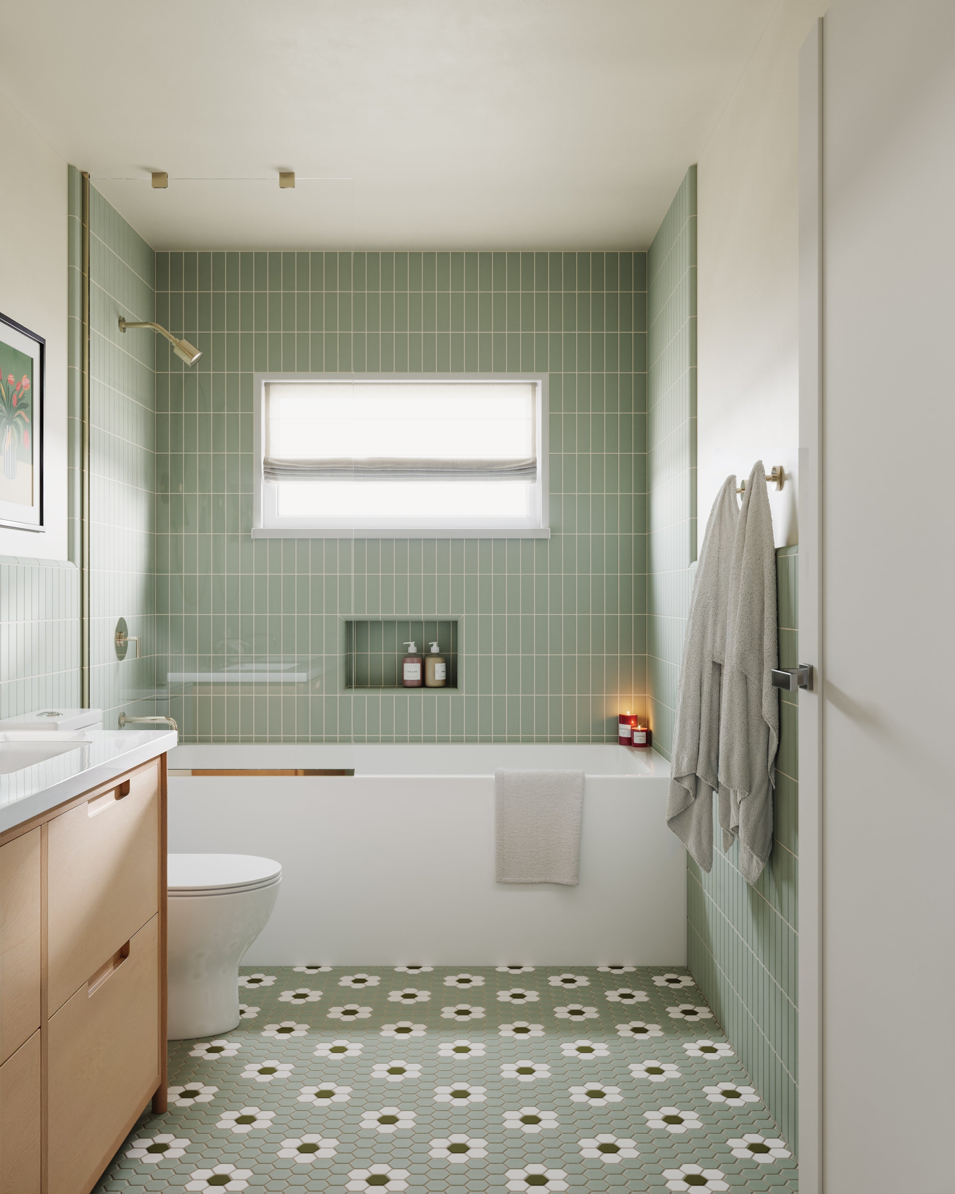 2x6 Original Ceramic Tile in Rosemary Matte