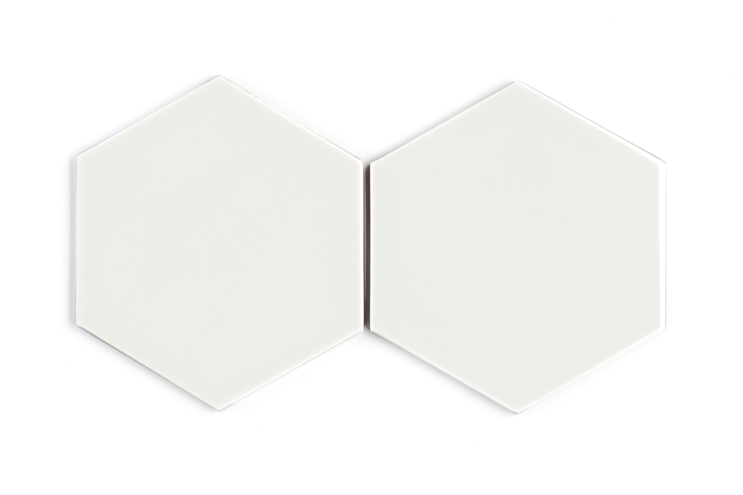 8" Hexagon Original Ceramic Tile in Limewash Gloss