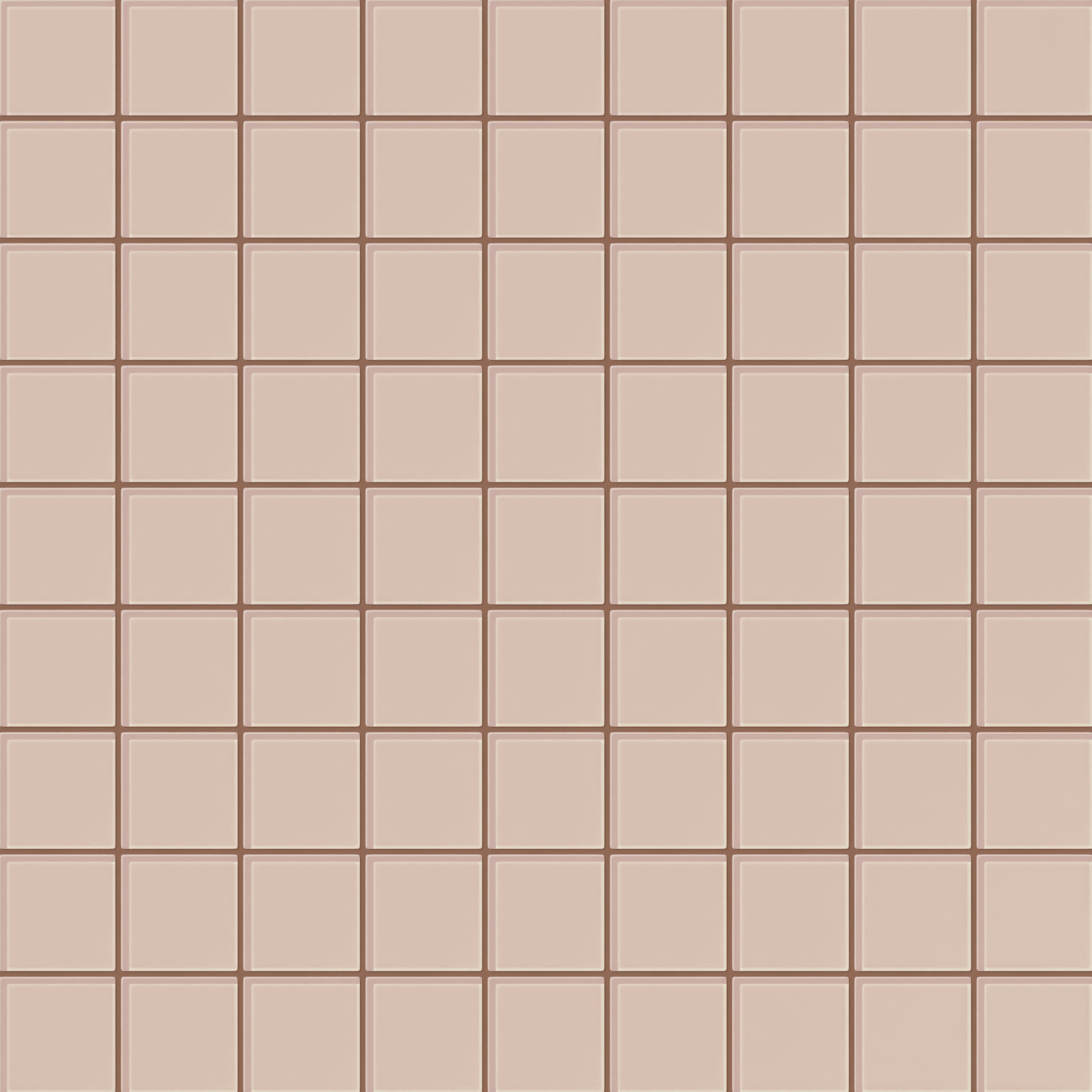 3x3 Straight Set Sheeted Glass Mosaic Tile in Rosy Finch Gloss