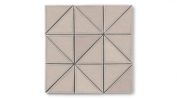 4" Triangle Original Ceramic Tile in Cardamom Gloss
