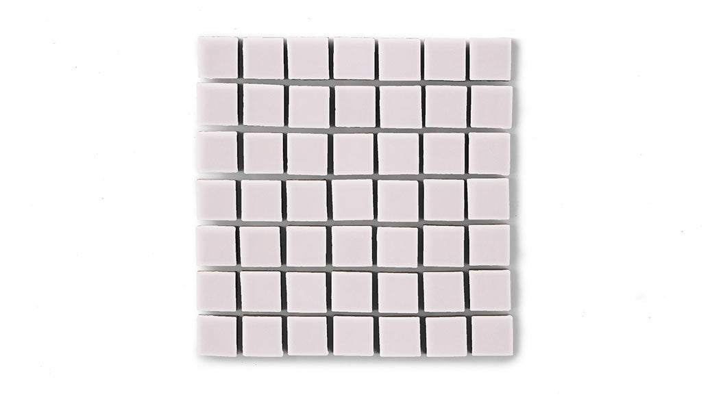 1x1 Straight Set Sheeted Original Ceramic Mosaic Tile in Evening Glow Gloss