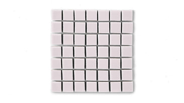 1x1 Straight Set Sheeted Original Ceramic Mosaic Tile in Evening Glow Gloss
