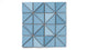 3" Triangle Sheeted - Quadrant Original Ceramic Mosaic Tile in Caribbean Sea Gloss