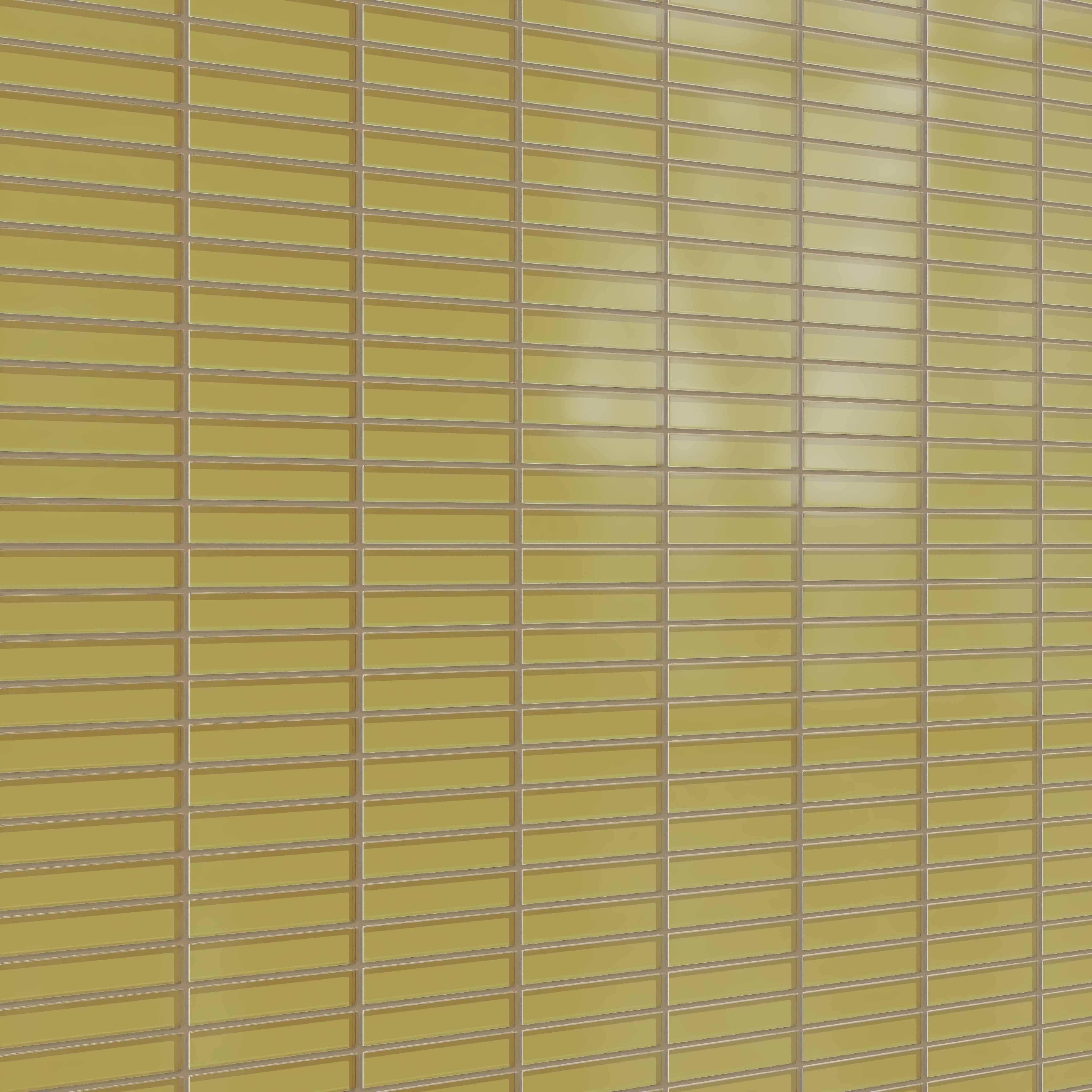 1x6 Straight Set Sheeted Glass Mosaic Tile in Pine Siskin Matte