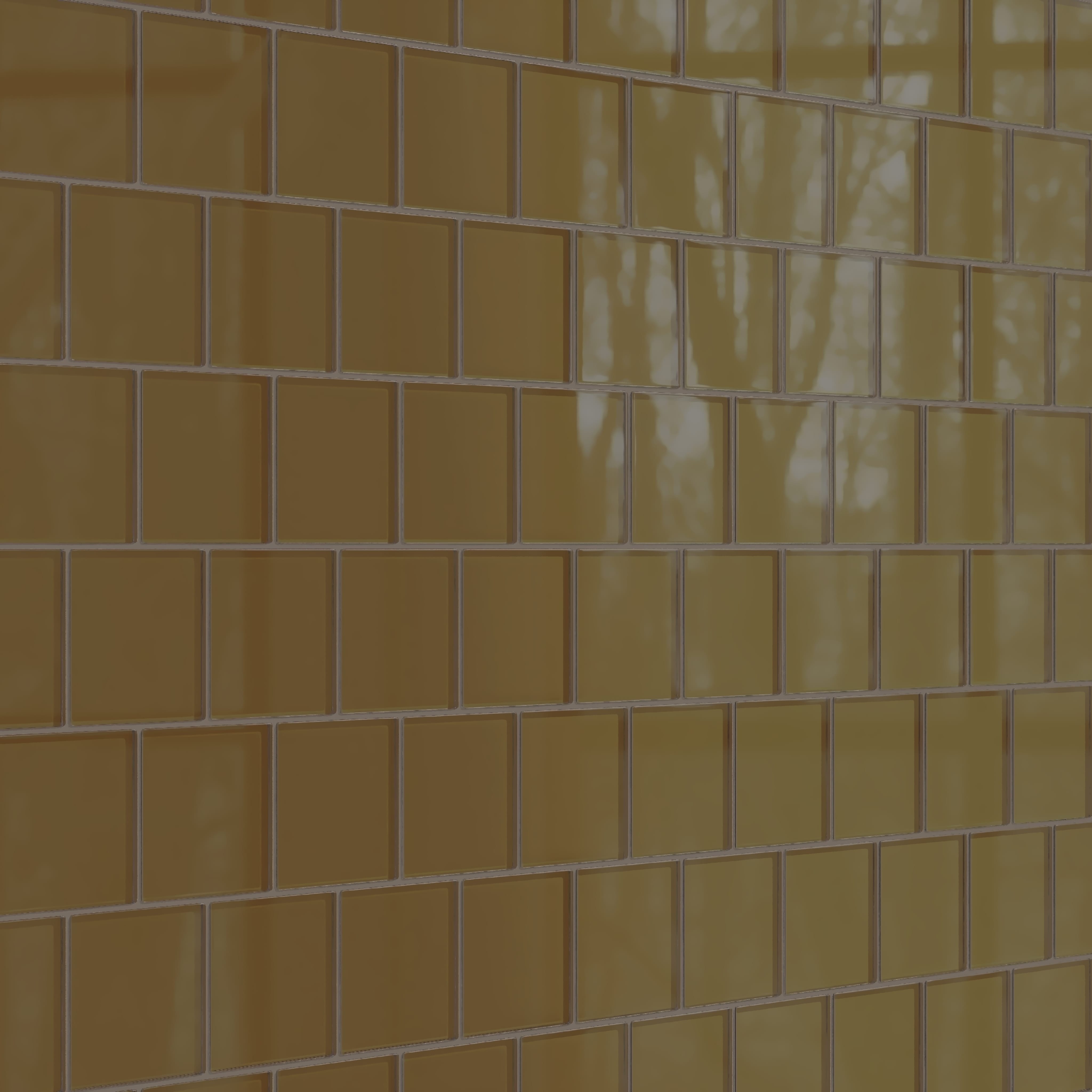4x4 Glass Tile in Merlin Gloss