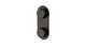 Foundry Two Handle Wall Mount Shower Trim with Barrel Knob Handles in Antique Bronze