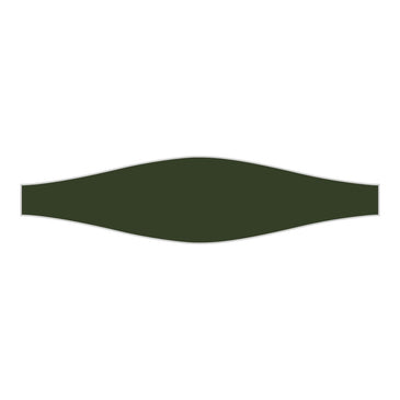 Wave Original Ceramic Tile in Hunter Green Gloss
