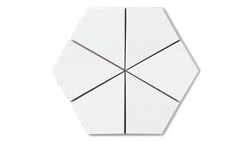 Hexite Original Ceramic Tile in Calcite Gloss