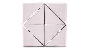6" Triangle Original Ceramic Tile in Evening Glow Gloss