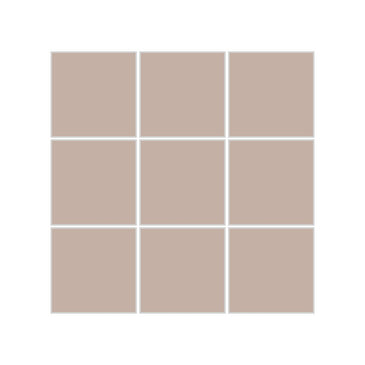 3x3 Straight Set Sheeted Original Ceramic Mosaic Tile in Sweet Pea Matte