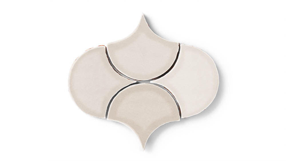 Ogee Drop Original Ceramic Tile in Sand Dune Gloss