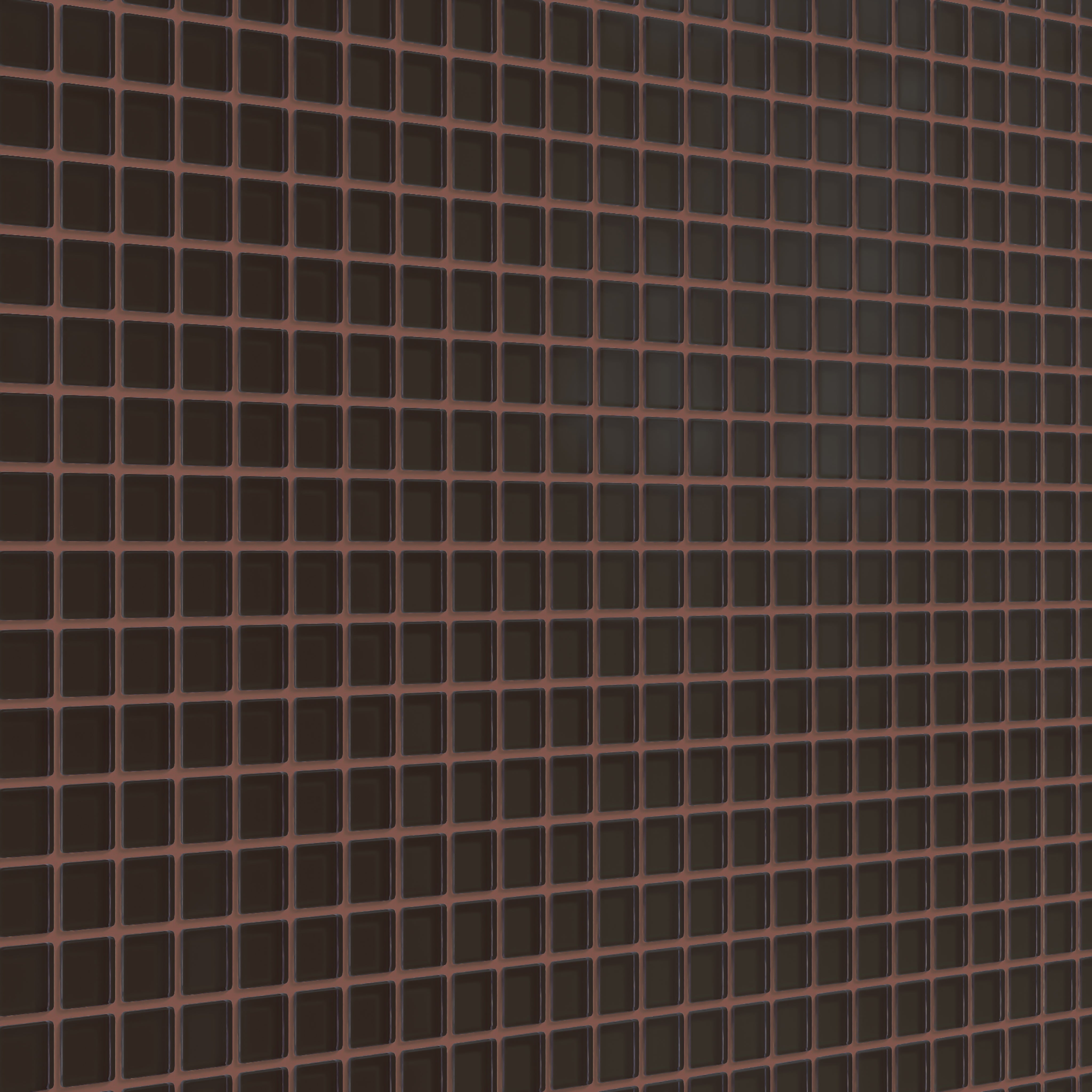 1x1 Straight Set Sheeted Glass Mosaic Tile in Nighthawk Matte