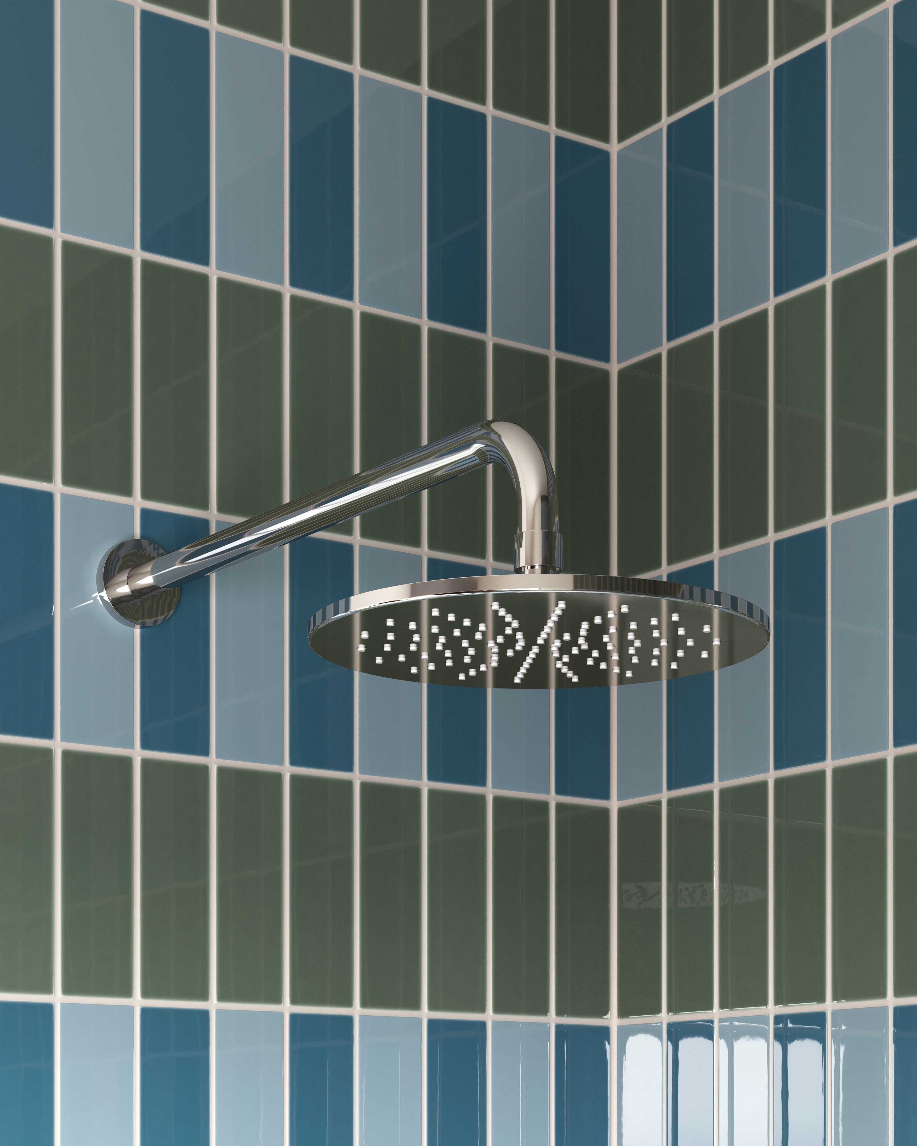 Contour & Foundry 90-Degree 16" Shower Arm with Flange in Polished Chrome