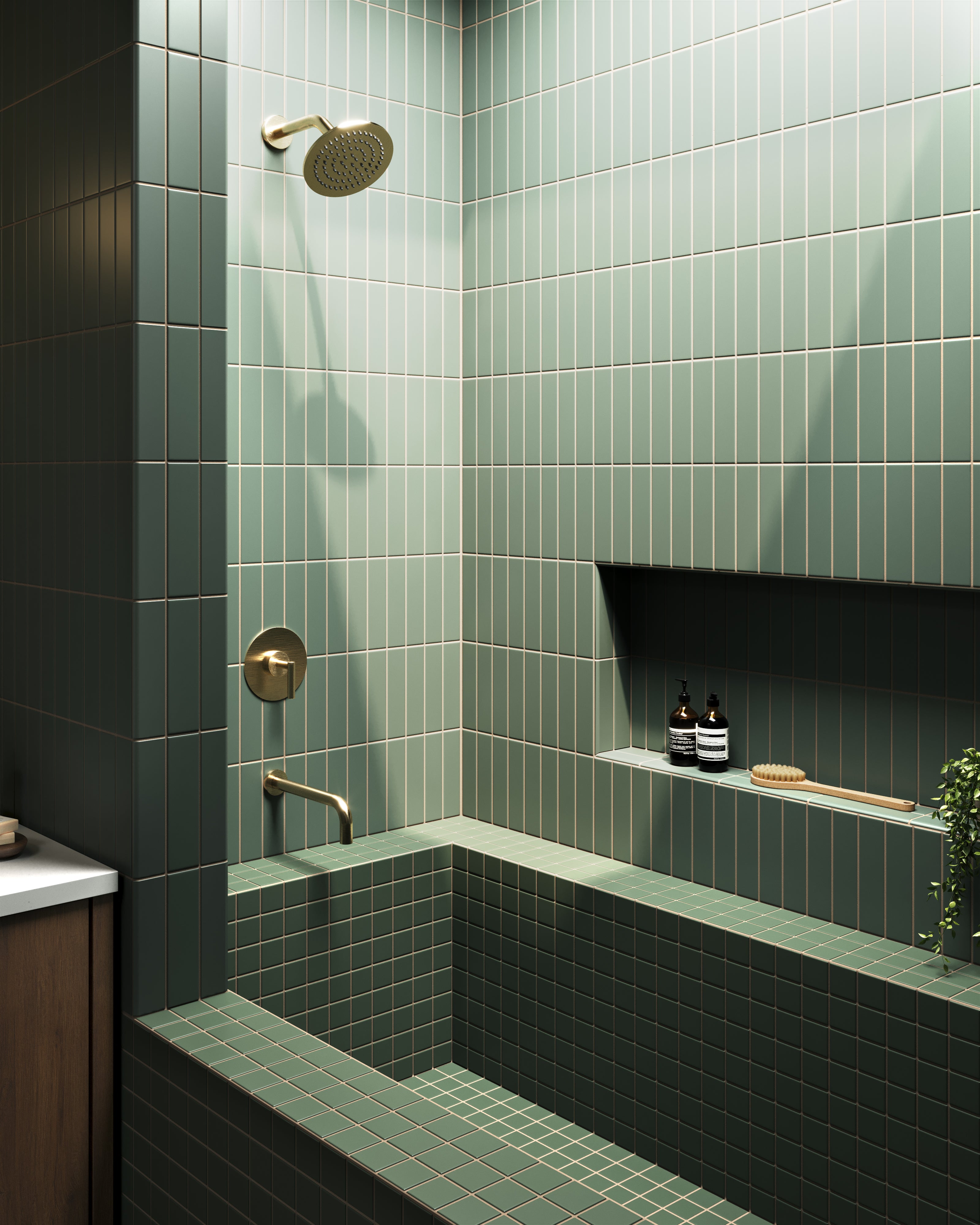 2x8 Natural Press Tile in San Juan Matte
