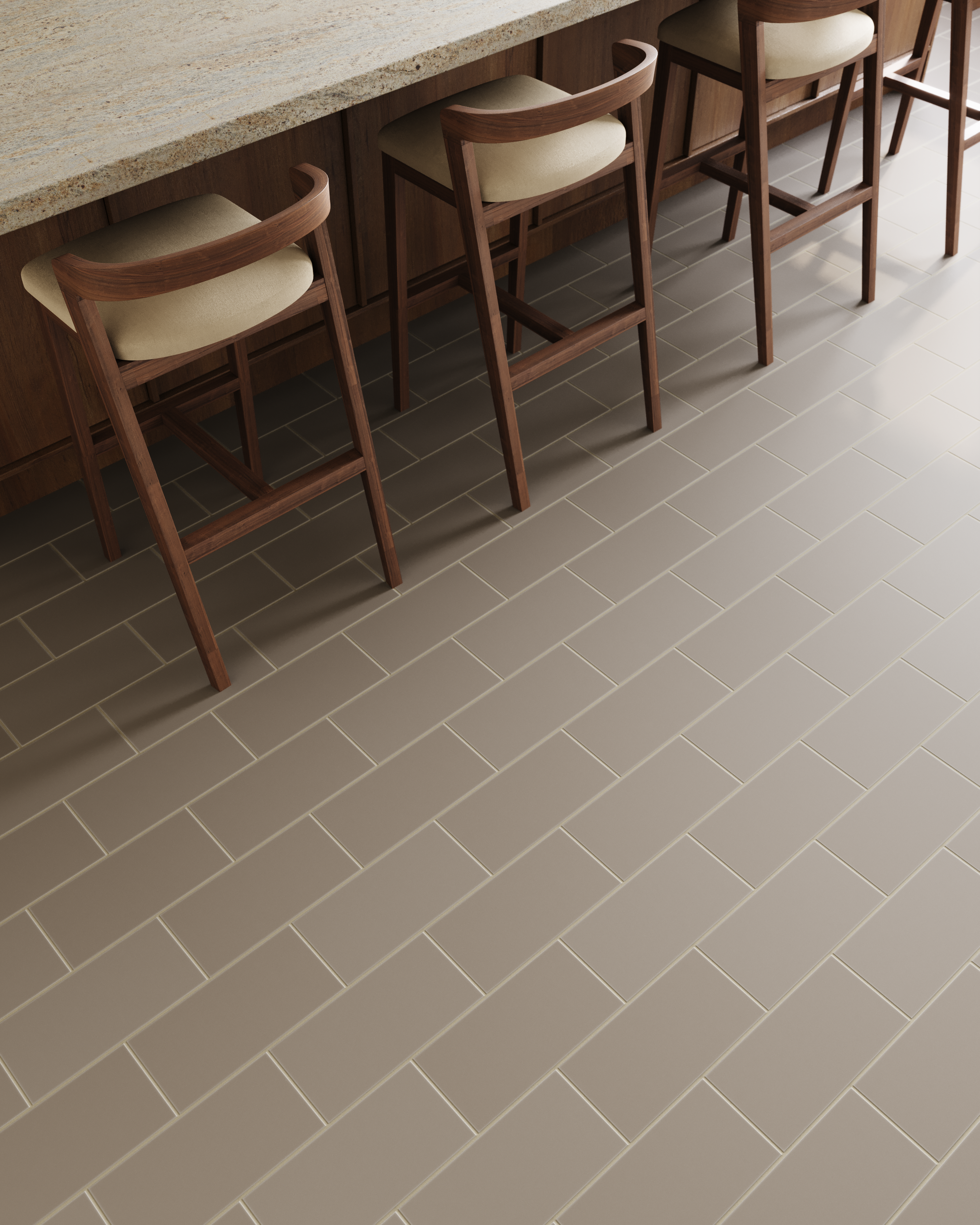 Quick Ship 6x12 Natural Press Tile in Sawtooth Matte
