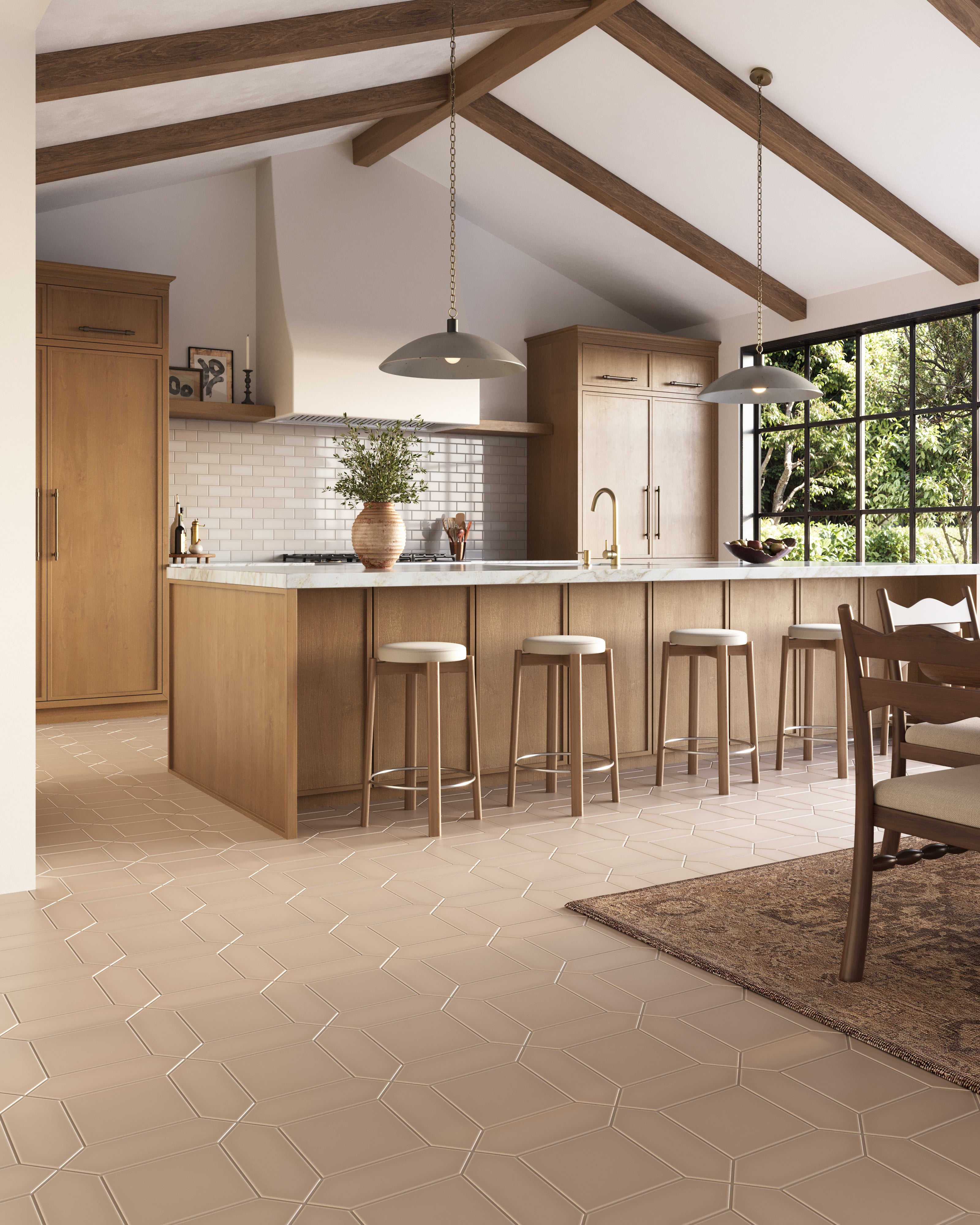 Atrium Original Ceramic Tile in Sweet Pea Matte