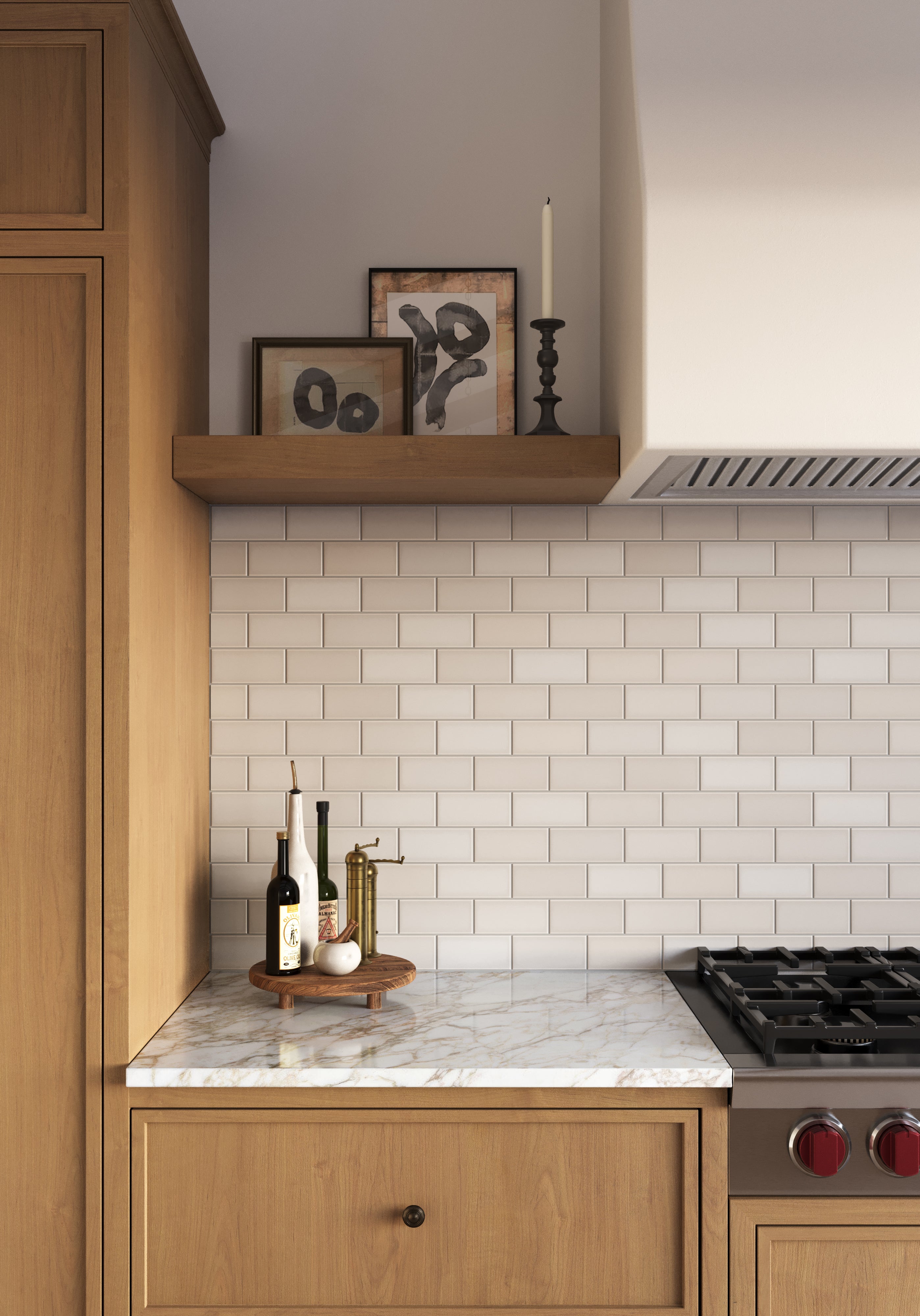 Sand Dune 3x6 Gloss Original Ceramic Tile - Fireclay Tile